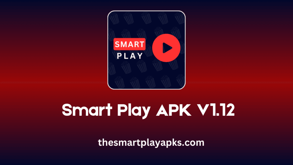 Smart Play 1.12 APK - uma imagem borrada com o logotipo e o nome de um aplicativo