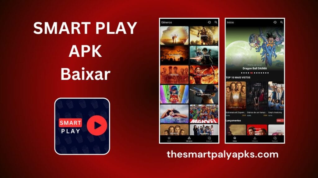 Smart Play 1.13 APK 3 Smart Play 1.13 APK - uma imagem com um logotipo de aplicativo e uma imagem interna nela