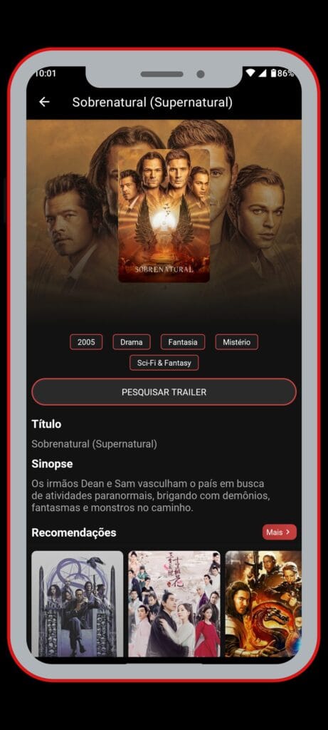 Smart Play APK - uma imagem interna do aplicativo