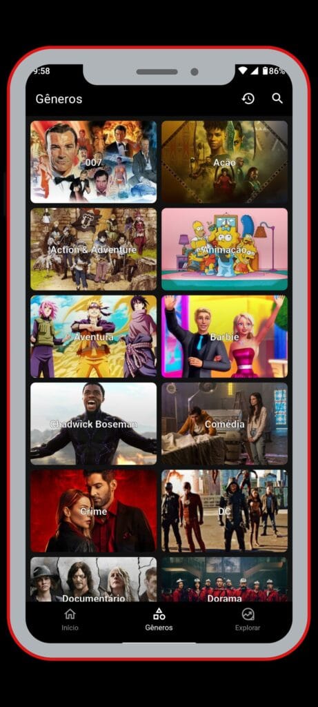 Smart Play APK - uma imagem interna do aplicativo